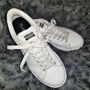 Adidas Neo Sneakers Tnnis Shoes Solid White 8.5